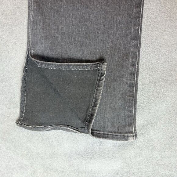 Madewell Jeans Size 26 Roadtripper Skinny Flare Slit Hem Stretch Black - Picture 3 of 11